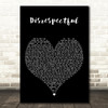 GASHI Disrespectful Black Heart Decorative Wall Art Gift Song Lyric Print