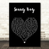 Al Jolson Sonny Boy Black Heart Decorative Wall Art Gift Song Lyric Print