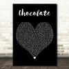 The 1975 Chocolate Black Heart Decorative Wall Art Gift Song Lyric Print