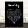 Billy Joel Honesty Black Heart Decorative Wall Art Gift Song Lyric Print