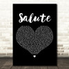 Little Mix Salute Black Heart Decorative Wall Art Gift Song Lyric Print