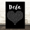 Johnny Clegg Dela Black Heart Decorative Wall Art Gift Song Lyric Print