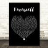 Rihanna Farewell Black Heart Decorative Wall Art Gift Song Lyric Print