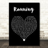 No Doubt Running Black Heart Decorative Wall Art Gift Song Lyric Print