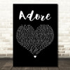 Dean Lewis Adore Black Heart Decorative Wall Art Gift Song Lyric Print