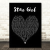 McFly Star Girl Black Heart Decorative Wall Art Gift Song Lyric Print