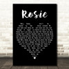 Passenger Rosie Black Heart Decorative Wall Art Gift Song Lyric Print
