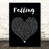 Artan Falling Black Heart Decorative Wall Art Gift Song Lyric Print