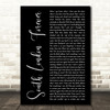 Florence + The Machine South London Forever Black Script Decorative Wall Art Gift Song Lyric Print