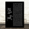 Hillary Scott & The Scott Family Thy Will Black Script Decorative Wall Art Gift Song Lyric Print