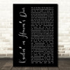 Guns N Roses Knockin on Heavens Door Black Script Decorative Wall Art Gift Song Lyric Print