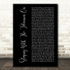 Billy Joel Sleeping With The Television On Black Script Decorative Gift Song Lyric Print