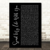 Eric Benet Spend My Life With You Black Script Decorative Wall Art Gift Song Lyric Print