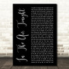 Phil Collins In The Air Tonight Black Script Decorative Wall Art Gift Song Lyric Print