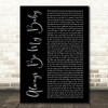 Mariah Carey Always Be My Baby Black Script Decorative Wall Art Gift Song Lyric Print