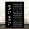 Mayday Parade Oh Well, Oh Well Black Script Decorative Wall Art Gift Song Lyric Print