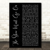 Queen The Show Must Go On Black Script Decorative Wall Art Gift Song Lyric Print