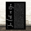 Sugababes Too Lost in You Black Script Decorative Wall Art Gift Song Lyric Print