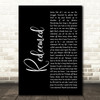 Big Daddy Weave Redeemed Black Script Decorative Wall Art Gift Song Lyric Print