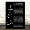 Phil Collins Son Of Man Black Script Decorative Wall Art Gift Song Lyric Print