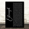 Guns N' Roses Estranged Black Script Decorative Wall Art Gift Song Lyric Print