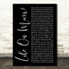 Elton John Tiny Dancer Black Script Decorative Wall Art Gift Song Lyric Print