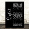 Fleetwood Mac Songbird Black Script Decorative Wall Art Gift Song Lyric Print