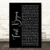 PJ Morton First Began Black Script Decorative Wall Art Gift Song Lyric Print