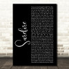John Legend Surefire Black Script Decorative Wall Art Gift Song Lyric Print