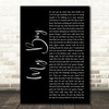 Elvie Shane My Boy Black Script Decorative Wall Art Gift Song Lyric Print