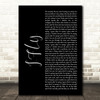 Bazzi I.F.L.Y. Black Script Decorative Wall Art Gift Song Lyric Print