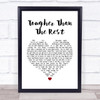 Bruce Springsteen Tougher Than The Rest White Heart Song Lyric Quote Print