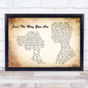 Bruno Mars Just The Way You Are Man Lady Couple Song Lyric Quote Print