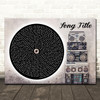 Vinyl Record & Boom Box Any Song Lyric Personalised Music Wall Art Print