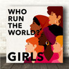 Beyoncé Run The World (Girls) Women Diversity Square Music Song Lyric Wall Art Print