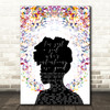 Nina Simone Don't Let Me Be Misunderstood Colourful Musical Notes Music Song Lyric Art Print