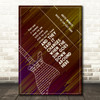 Arctic Monkeys When The Sun Goes Down Retro Lines Electric Guitar Music Song Lyric Art Print