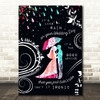 Alanis Morissette Ironic Colourful Rain Couple Music Song Lyric Wall Art Print