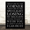 R.E.M. Losing My Religion Cracked Typography Music Song Lyric Wall Art Print