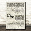 Cam Village Vintage Script Song Lyric Quote Print