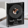 Black Vinyl Record Wedding First Dance Photo Any Song Lyric Acrylic Block