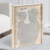 Father & Child Any Song Lyric Acrylic Block