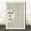 Lori McKenna Humble & Kind Vintage Script Song Lyric Print