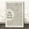 Michael Jackson I Just Can't Stop Loving You Vintage Script Song Lyric Print