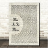 Michael Jackson Man In The Mirror Vintage Script Song Lyric Print