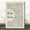 Oingo Boingo We Close Our Eyes Vintage Script Song Lyric Print