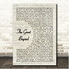 R.E.M. The Great Beyond Vintage Script Song Lyric Print