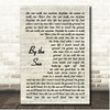 Suede By the Sea Vintage Script Song Lyric Print