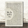 Watermark More Than Youll Ever Know Vintage Script Song Lyric Print