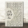 Coldplay A Sky Full Of Stars Vintage Script Song Lyric Quote Print